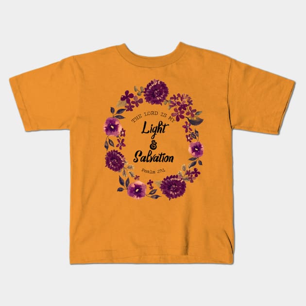 Light and Salvation Kids T-Shirt by ReVivingHoPe